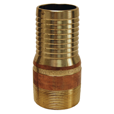 King Combination Brass 1 1/2 in Nipple NPT Threaded End